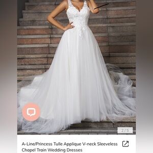 Elegant White Lace Wedding Dress